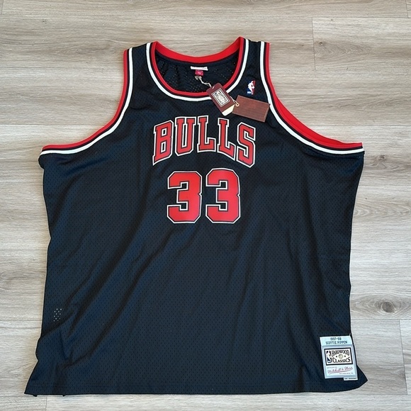 Scottie Pippen Chicago Bulls 1997/98 Hardwood Classics Swingman PlayerJersey - Picture 4 of 12